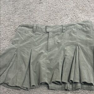 ASOS Olive Green Pleated Skirt